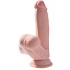 Dildo 3D Cu Testicule 21.5cm Natural