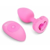 Plug Anal B-Vibe cu Inimă - 15 Moduri, 6 Nivele Roz