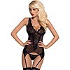 Corset Obsessive Emperita Negru 2XL