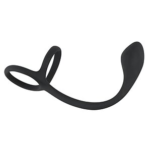 Inel Penis Black Velvets 3 În 1 Negru