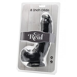 Dildo 20.5cm Negru Thumb 1