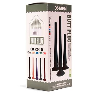 Dop Anal X-Men M cu Ventuză Negru Thumb 1