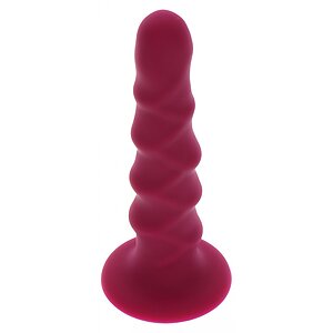Ribbed Dong 16cm Roșu Thumb 1