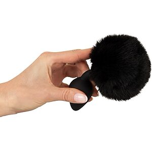 Coada Pufoasă Plug M You2Toys – Discret, Negru, silicon Thumb 6