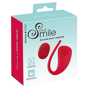 Sweet Smile RC Slim Panty: 7 Moduri, Reîncărcabil, Discret Roșu Thumb 3