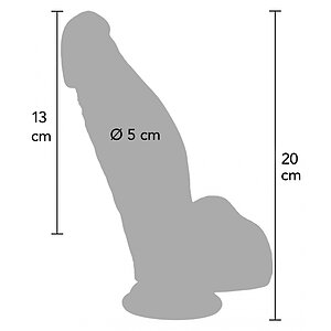 Hidden Desire Dildo Realist 18cm Ventuză Discretă Thumb 5