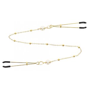 Cleme Pentru Sfârcuri Deluxe Chain Auriu Thumb 1