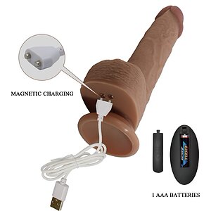 Pretty Love Tommy Vibrator Realist 3 Moduri cu Ventuză Thumb 4