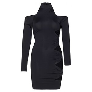 Rochie Leg Avenue Cold Shoulder Negru M Thumb 3