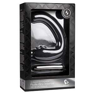 Stimulator Prostată Rude-Boy Intense Negru Thumb 1