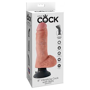 Vibrator cu Ventuză King Penis 20cm Thumb 2