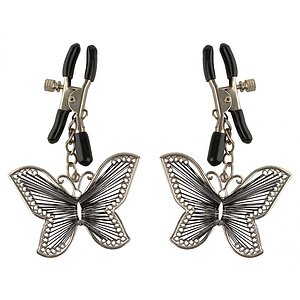 Cleme Sfârcuri Butterfly Argintiu