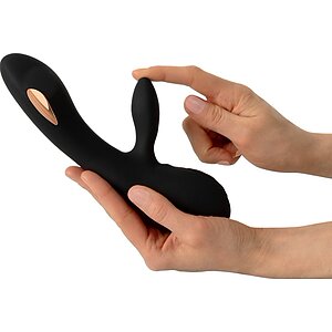 Xouxou Rabbit E Stim, 10+10 Moduri, Reîncărcabil Negru Thumb 6