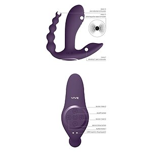 Vibrator Kata Pulse Wave Cu Dubla Actiune Mov Thumb 5