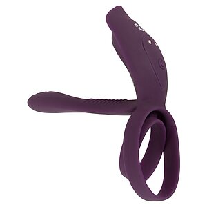 Couples Choice – Inel Vibrant 10 Moduri, Reîncărcabil Mov Thumb 2