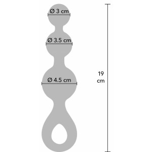 Plug Anal Crystal Trio Medium – Cristalin, Confortabil Albastru Thumb 2