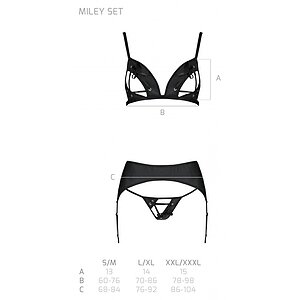 Set Passion Miley Negru S-M Thumb 4