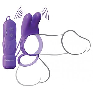 Inel Cu Vibrații Twin Teazer Rabbit Mov Thumb 1