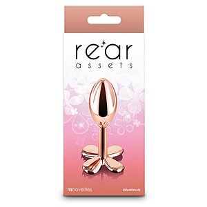 Rear Assets Clover Rose Gold, Dop Anal Din Aluminiu 9.2cm Auriu Thumb 3