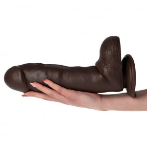 Fulvio Dildo 31 cm Ø 6.5 cm cu Ventuză, Realist Maro Thumb 4