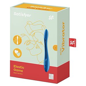 Vibrator Cuplu Elastic Game Albastru Thumb 3