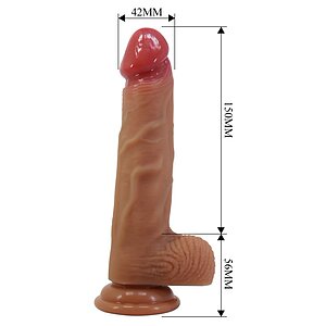 Pretty Love Lisle 20.6cm Dildo Din silicon cu Bază Ventuză Thumb 5