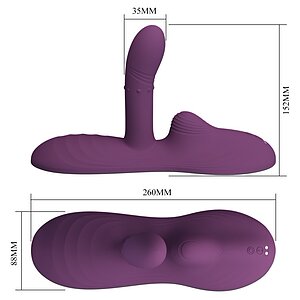 Pretty Love Luka - pad vibrator din silicon ergonomic Mov Thumb 4
