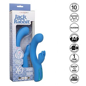 Vibrator Rabbit Elite Suction Albastru Thumb 8