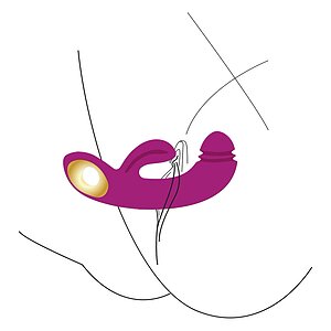 Harmony DualTouch – Vibrator punct G Dual, 9 Moduri, 60min Mov Thumb 5