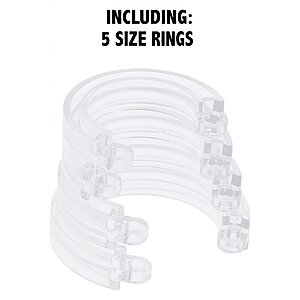 Cușcă Penis Electrică Discretă cu Telecomandă Transparent Thumb 7