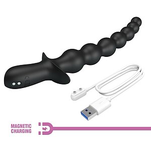 Pretty Love Plug Anal Vibrator 10 Funcții Reîncărcabil Negru Thumb 6