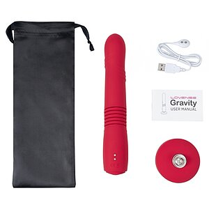 Vibrator Lovense Gravity Thrusting Roșu Thumb 7