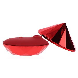 Vibrator Clitoridian Ruby Red Diamond Roșu Thumb 8