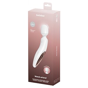 Satisfyer Wand-erland — 50 Programe, IPX7, Reîncărcabil Alb Thumb 5