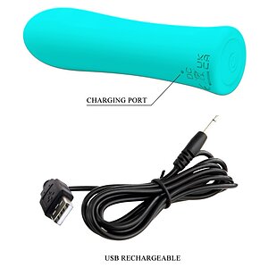 Pretty Love Alfreda Green — Mini Vibrator 12 Moduri, Reîncărcabil Thumb 7