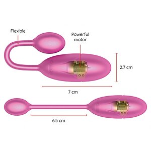 ONINDER Denver Vibrating Egg Roz, Moduri, Reîncărcabil Thumb 2