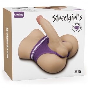 Lovetoy Streetgirls #15 — Dildo Flexibil, Tunel Texturat Thumb 10