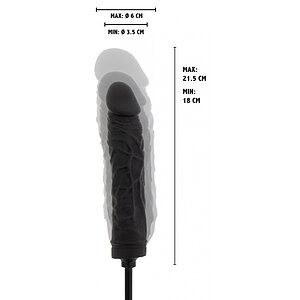 Plug Gonflabil Negru Silicon 100% și Supapă Rapidă Thumb 4