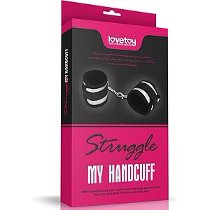 Cătușe Lovetoy Struggle My Handcuff — Neopren Negru Thumb 4