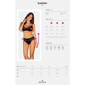 Set Obsessive Laurise Negru S-M Thumb 4