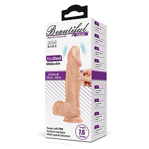 Pretty Love Zebulon — Dildo Realist 19,4 cm cu Ventuză Thumb 1
