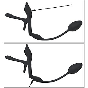 Couples Choice Inel Multifuncțional 5 în 1, Reîncărcabil Negru Thumb 6