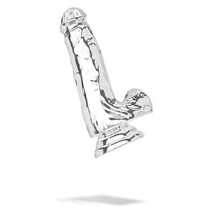 TOYJOY Get Real Transparent 15 cm — Fixare cu Ventuză Thumb 1