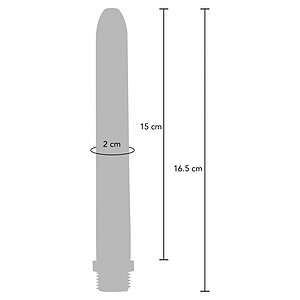 Furtun Igienic ToyJoy Drizzle 15 cm — curățare Anală Albastru Thumb 4