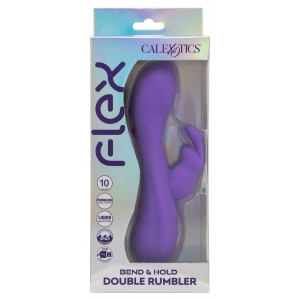 Flex Bend Hold Vibrator Dual 10 Moduri IPX7 Reîncărcabil Mov Thumb 6