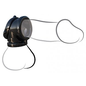 Inel Penis Pipe Tare Ca Piatră Negru Thumb 1