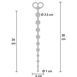 Flexible Anal Beads Negru Thumb 4