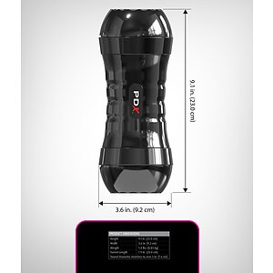 PDX Extreme - Masturbator Dublu 2 Capete, Auto-lubrifiere Thumb 5