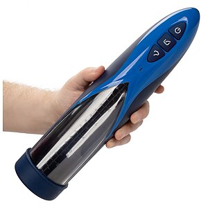 Pompă Penis Rechargeable Waterproof Albastru Thumb 4