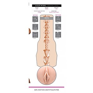 Fleshlight Violet Myers Waifu - Manșon SuperSkin 25cm Thumb 4